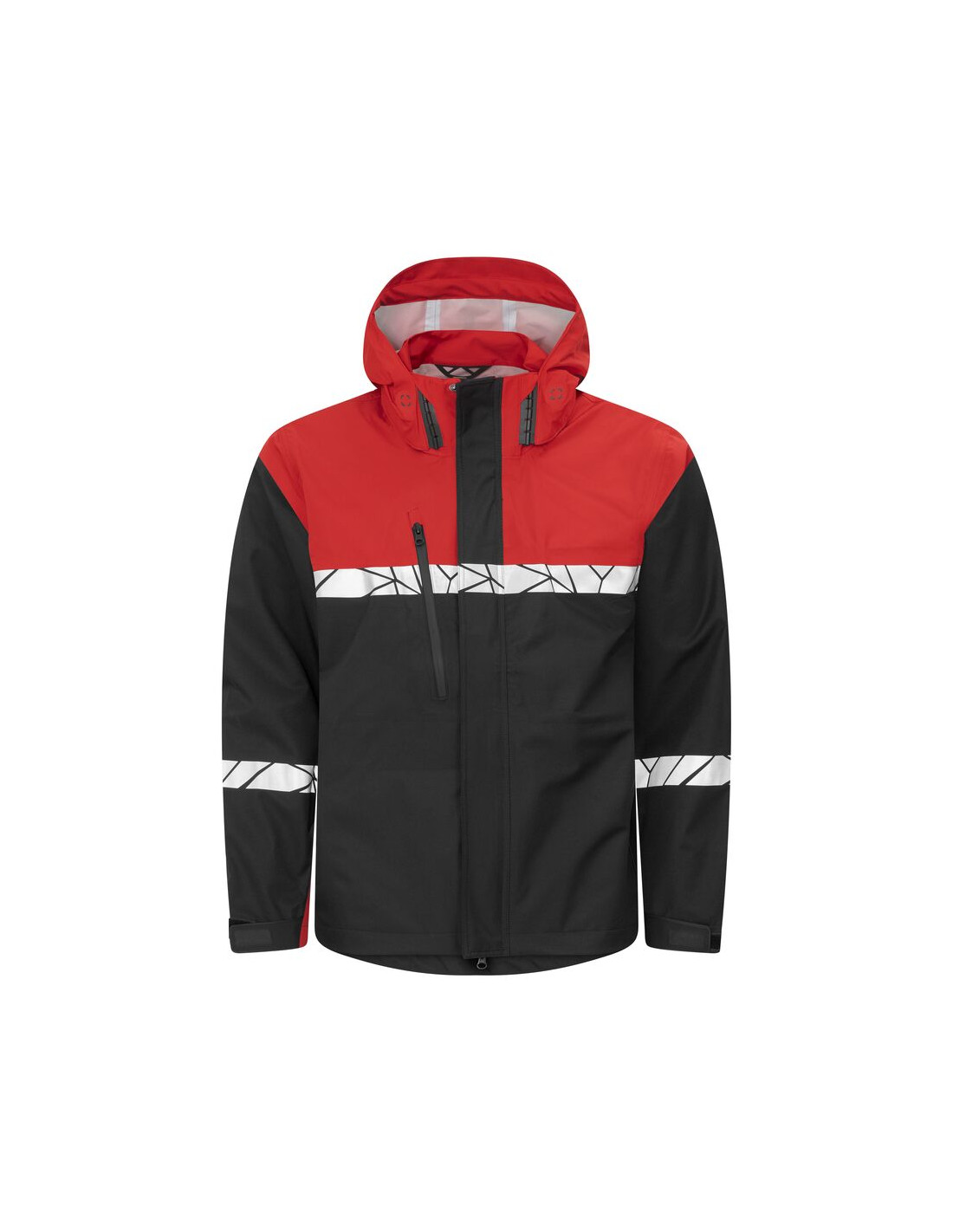 VESTE PERSONNALISÉE COUPE-VENT/IMPERMÉABLE HOMME EN RPET 160G VISIBILITÉ RENFORCÉE "TARJIK"