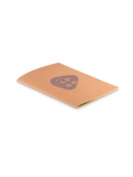 CARNET A5 EN CARTON RECYCLÉ PERSONNALISABLE "ECOBOOK"