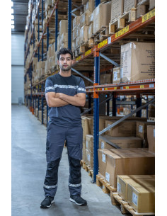 Pantalon de travail homme personnalisé en RPET 245g "NIRMAL" | SIP19