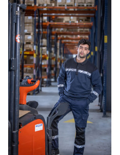 Pantalon de travail homme personnalisable RPET 245g "CARESO" | SIP19