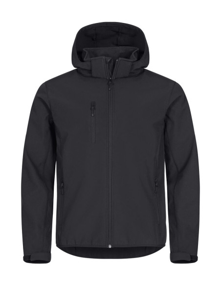 Veste softshell à personnaliser à capuche homme RPET 280g "CLASSIC" | SIP19