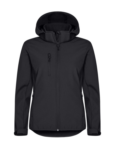 Veste softshell femme à capuche à personnaliser RPET 280g "CLASSIC" | SIP19