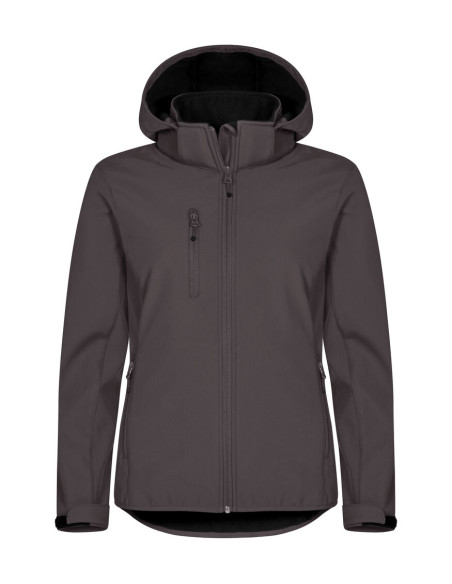 Veste softshell femme à capuche à personnaliser RPET 280g "CLASSIC" | SIP19