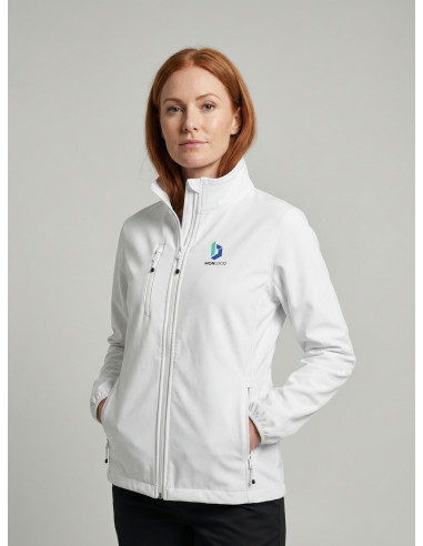 VESTE SOFTSHELL 3 COUCHES FEMME PERSONNALISÉE EN RPET 280G "CLASSIC"