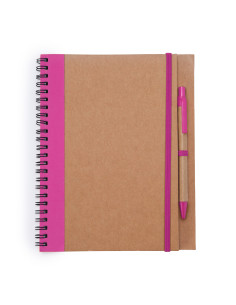 Cahier A5 personnalisable en carton recyclé et stylo "ALANI" | SIP19