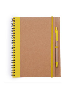 Cahier A5 personnalisable en carton recyclé et stylo "ALANI" | SIP19