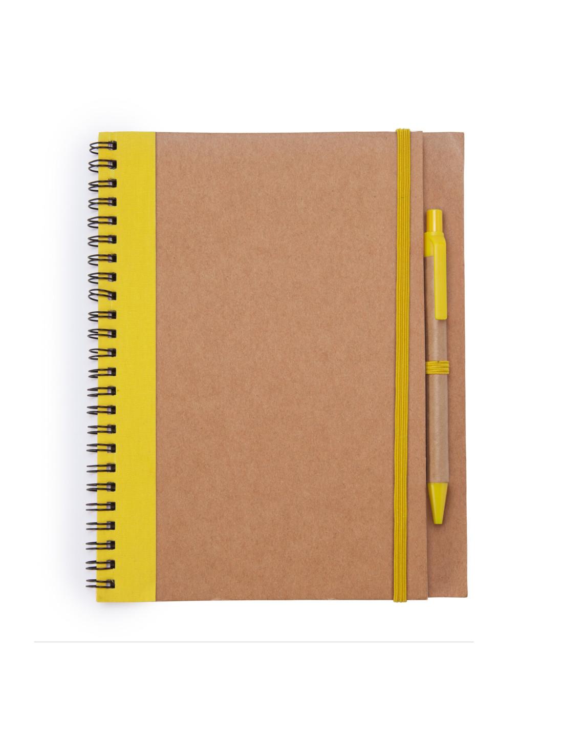 Cahier A5 personnalisable en carton recyclé et stylo "ALANI" | SIP19