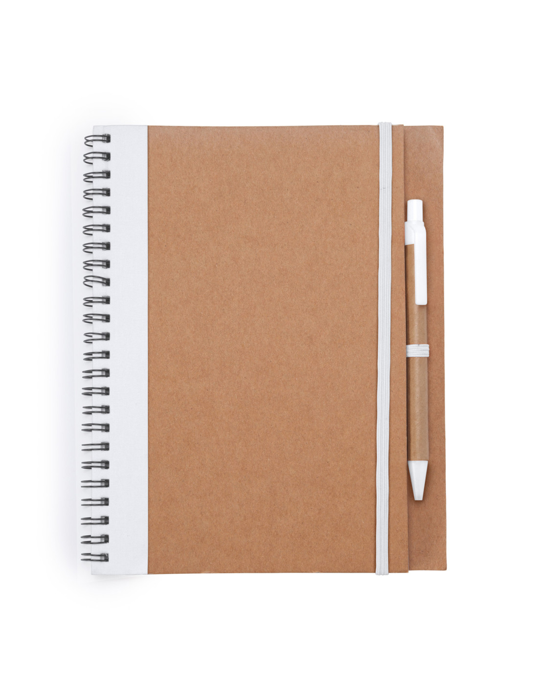 Cahier A5 personnalisable en carton recyclé et stylo "ALANI" | SIP19