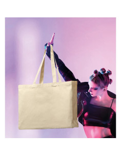 Grand sac shopping personnalisé coton 220g "MALIBU" | SIP19