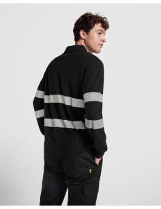 Polo de travail personnalisé visibilité améliorée "FORAN L/S" | SIP19