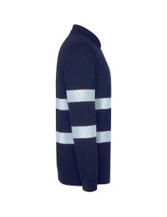 Polo de travail personnalisé visibilité améliorée "FORAN L/S" | SIP19