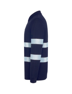 Polo de travail personnalisé visibilité améliorée "FORAN L/S" | SIP19