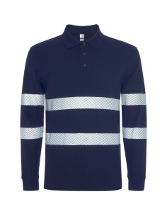 Polo de travail personnalisé visibilité améliorée "FORAN L/S" | SIP19