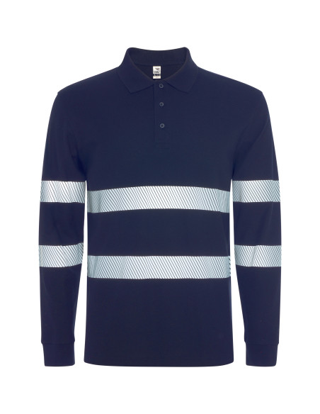 Polo de travail personnalisé visibilité améliorée "FORAN L/S" | SIP19
