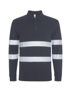 Polo de travail personnalisé visibilité améliorée "FORAN L/S" | SIP19