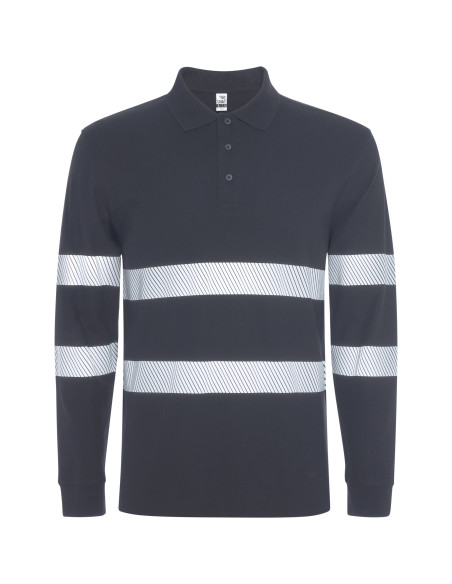 Polo de travail personnalisé visibilité améliorée "FORAN L/S" | SIP19