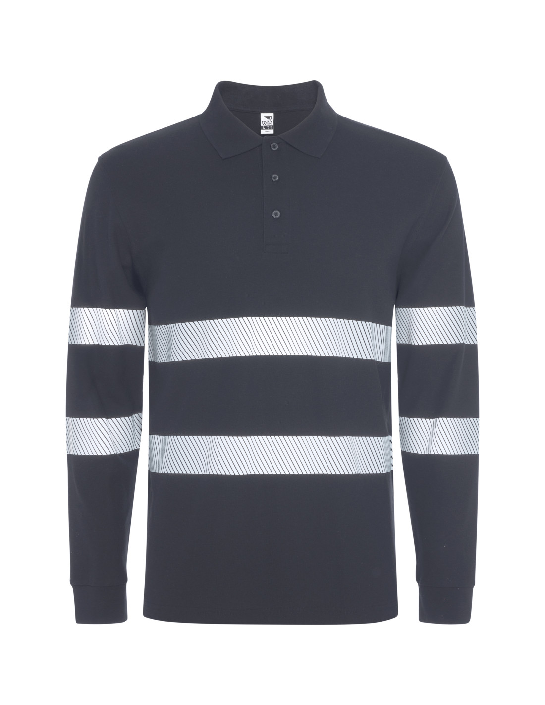 Polo de travail personnalisé visibilité améliorée "FORAN L/S" | SIP19