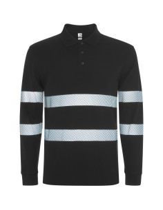 Polo de travail personnalisé visibilité améliorée "FORAN L/S" | SIP19