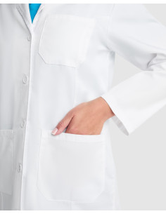 Blouse de laboratoire femme personnalisable 195g "VACCINE" | SIP19