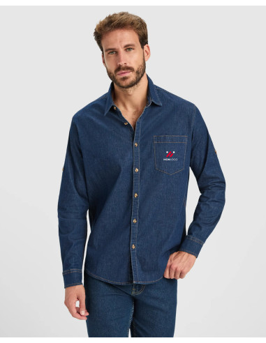 CHEMISE HOMME PERSONNALISÉE EN COTON 210G "LUJAN"