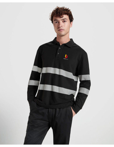 POLO MANCHES LONGUES PERSONNALISABLE VISIBILITÉ AMÉLIORÉE EN COTON 220G "FORAN L/S"