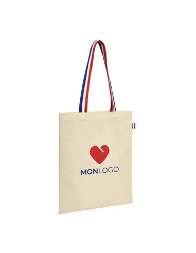 TOTE BAG MADE IN FRANCE PERSONNALISABLE 150G "CLEMENT" 38x42cm