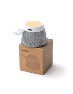 Enceinte bluetooth personnalisée rPET et bambou "MONARK" | SIP19