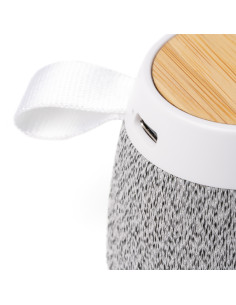 Enceinte bluetooth personnalisée rPET et bambou "MONARK" | SIP19