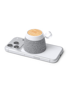 Enceinte bluetooth personnalisée rPET et bambou "MONARK" | SIP19