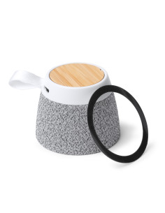 Enceinte bluetooth personnalisée rPET et bambou "MONARK" | SIP19