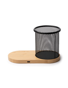 Pot à stylo personnalisé avec chargeur induction 15W "COSTELO" | SIP19