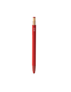 Stylo en aluminium recyclé personnalisé avec poussoir bambou "KEAN" | SIP19 2
