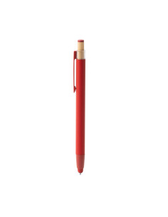 Stylo en aluminium recyclé personnalisé avec poussoir bambou "KEAN" | SIP19