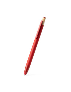 Stylo en aluminium recyclé personnalisé avec poussoir bambou "KEAN" | SIP19
