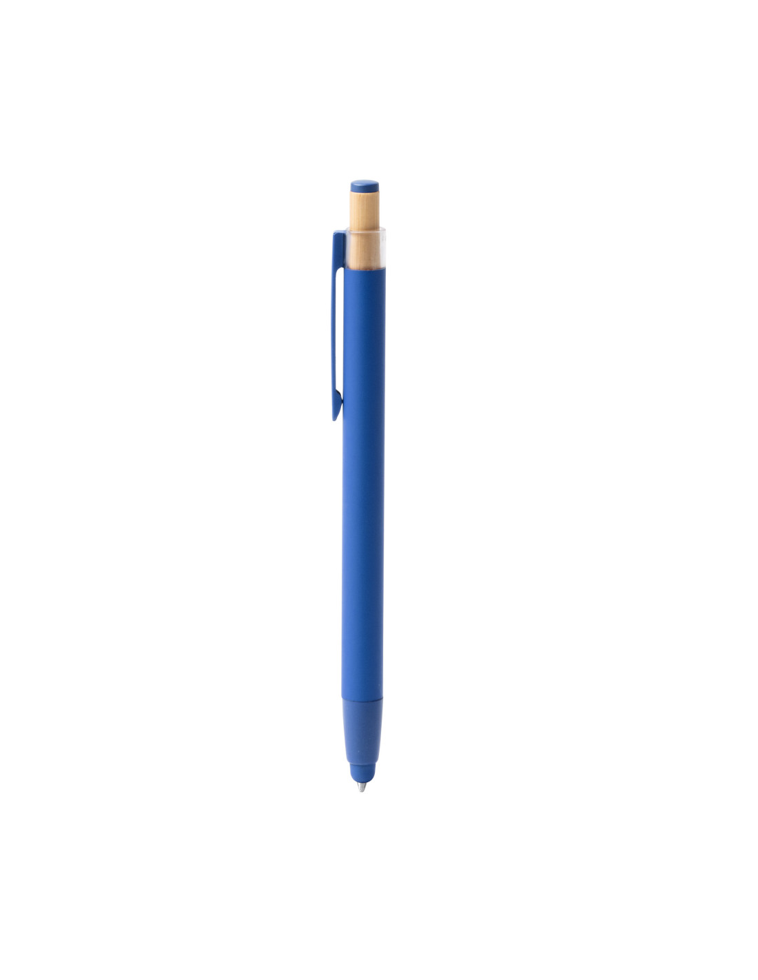 Stylo en aluminium recyclé personnalisé avec poussoir bambou "KEAN" | SIP19