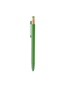 Stylo en aluminium recyclé personnalisé avec poussoir bambou "KEAN" | SIP19