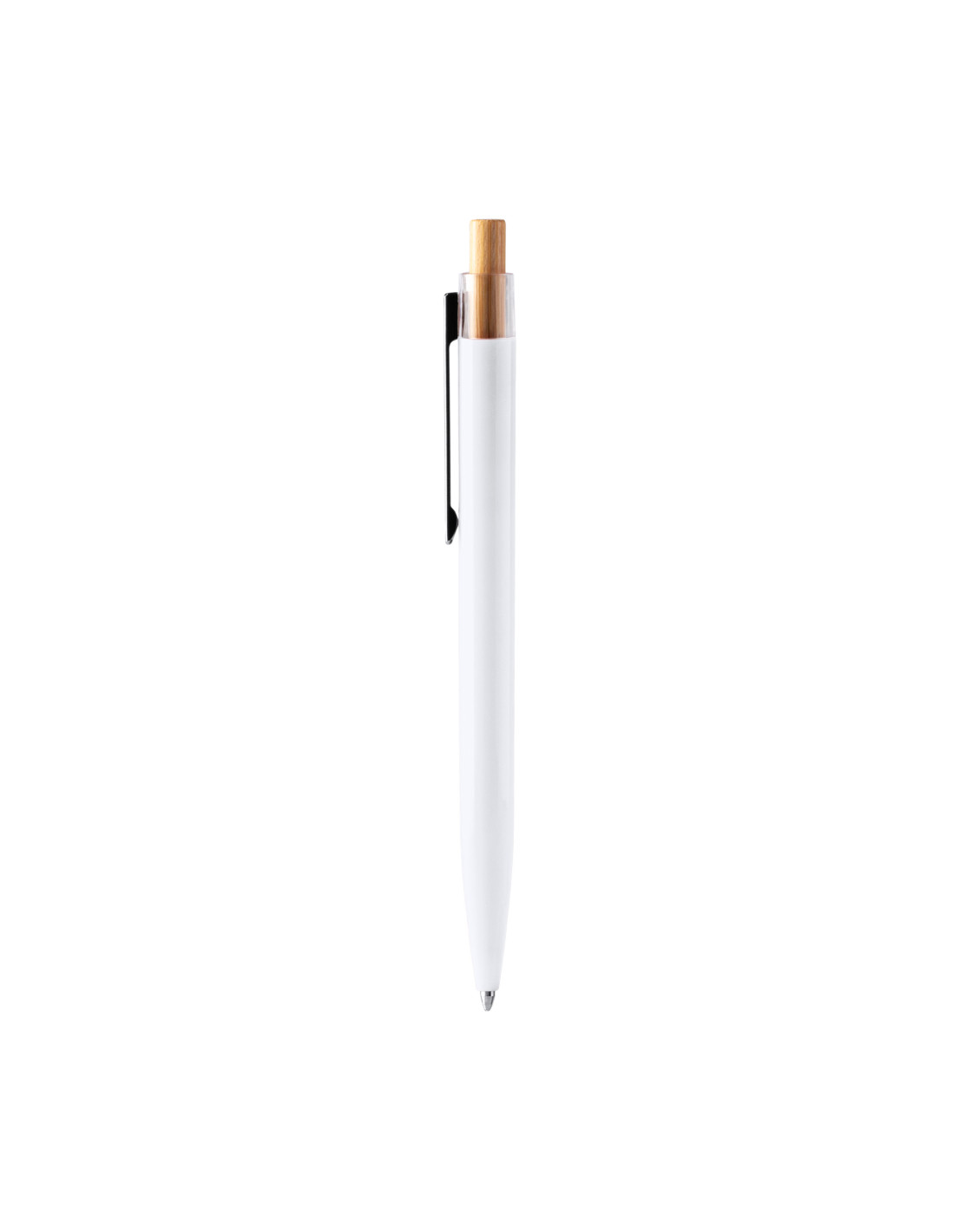 Stylo en ABS recyclé personnalisé avec poussoir bambou "DIKEN" | SIP19