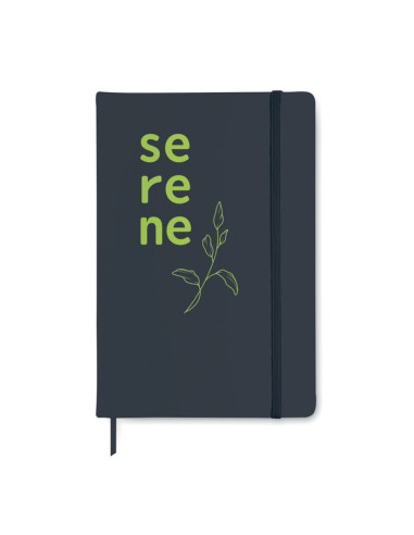 CARNET A5 LIGNÉ 96 FEUILLES PERSONNALISABLE EN PU "GLEN"