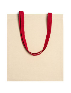 Tote bag personnalisable en coton 140g avec anses colorées "VENETO" | SIP19