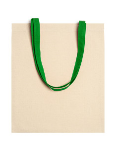 Tote bag personnalisable en coton 140g avec anses colorées "VENETO" | SIP19