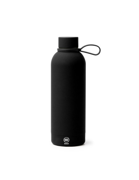 Bouteille isotherme personnalisable 500ml inox recyclé soft-touch "SIVAS" | SIP19