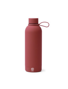 Bouteille isotherme personnalisable 500ml inox recyclé soft-touch "SIVAS" | SIP19