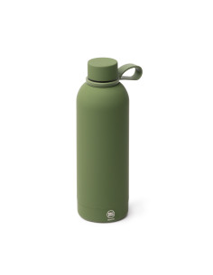 Bouteille isotherme personnalisable 500ml inox recyclé soft-touch "SIVAS" | SIP19