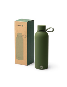 Bouteille isotherme personnalisable 500ml inox recyclé soft-touch "SIVAS" | SIP19