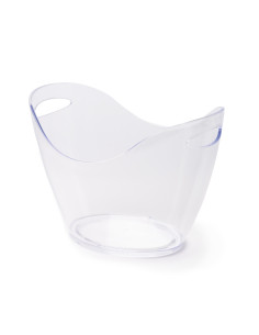 Seau à glace personnalisable transparent PS durable "TRESOK" | SIP19