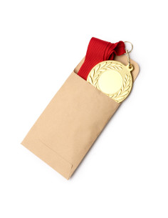 Médaille personnalisable métal Ø5cm avec lanyard "LEDEKI" | SIP19