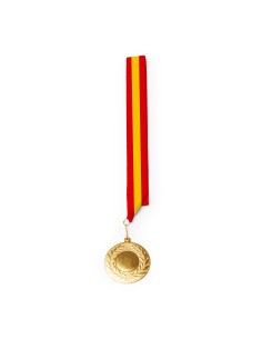Médaille personnalisable métal Ø5cm avec lanyard "LEDEKI" | SIP19