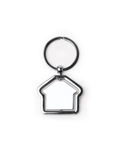 Porte-clés personnalisé métal rotatif forme maison "TUDOR" | SIP19 2