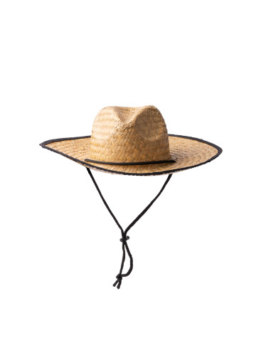 CHAPEAU PERSONNALISÉ EN PAILLE ET POLYESTER "MUNDAK"