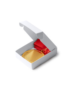 Médaille personnalisable métal Ø7cm avec lanyard "DRESEL" | SIP19